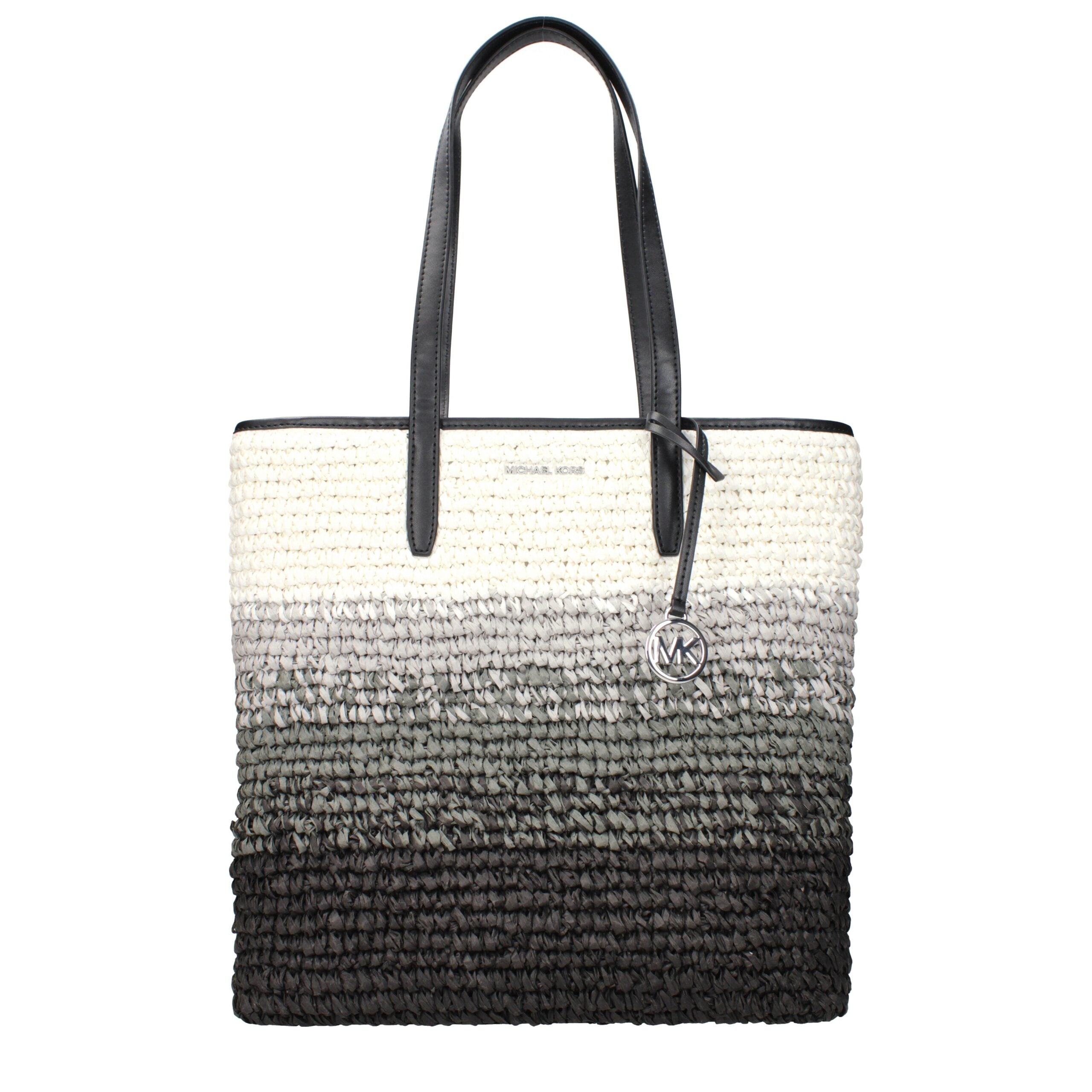 Michael Kors Black Raffia Shoulder Bags